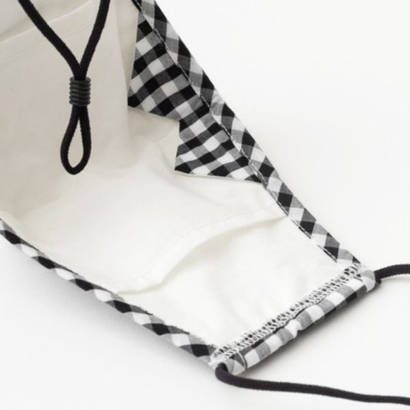 Gingham Reusable 3 Layers Filter Pocket Face Mask - Picture 8 of 9